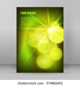 Design elements business presentation template. Vector illustration vertical web banners background, backdrop glow light effect . EPS 10 for web buttons template, web site page presentation