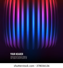 Design elements business presentation template. Vector illustration vertical web banners background, backdrop glow light effect . EPS 10 for web template, web site page presentation