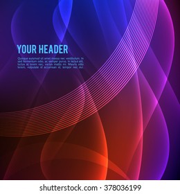 Design elements business presentation template. Vector illustration vertical web banners background, backdrop glow light effect . EPS 10 for web template, web site page presentation
