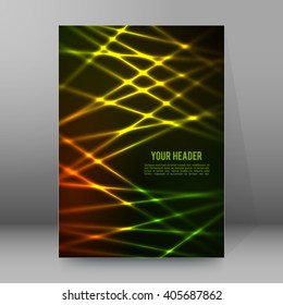 Design elements business presentation template. Vector illustration vertical web banners background, backdrop glow light effect . EPS 10 for web template, web site page presentation