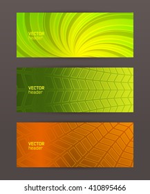Design elements business presentation template. Vector illustration horizontal web banners background, backdrop glow light effect . EPS 10 for web buttons template, web site page presentation