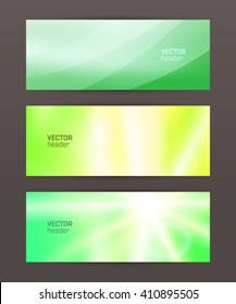 Design elements business presentation template. Vector illustration horizontal web banners background, backdrop glow light effect . EPS 10 for web buttons template, web site page presentation