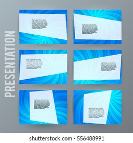Design elements business presentation template. Set horizontal banners background, backdrop glow blurry effect. Vector illustration EPS 10 for web horizontal banners template