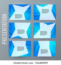 Design elements business presentation template. Set horizontal banners background, backdrop glow blurry effect. Vector illustration EPS 10 for web horizontal banners template