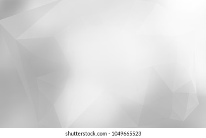 Design elements Business templates presentation. Easy editable vector illustration EPS 10 layout for brochure, monohrome triangle 3d effect crystal lattice on white gradient grey background