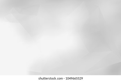 Design elements Business templates presentation. Easy editable vector illustration EPS 10 layout for brochure, monohrome triangle 3d effect crystal lattice on white gradient grey background