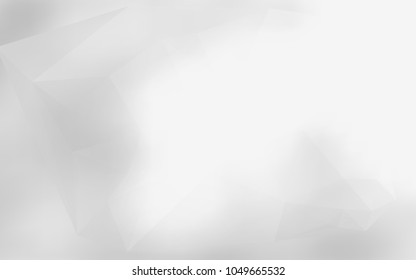 Design elements Business templates presentation. Easy editable vector illustration EPS 10 layout for brochure, monohrome triangle 3d effect crystal lattice on white gradient grey background