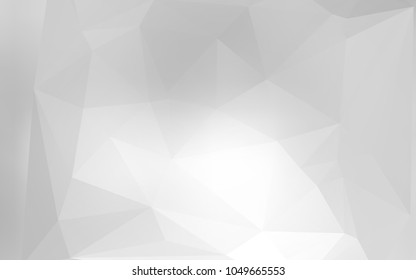 Design elements Business templates presentation. Easy editable vector illustration EPS 10 layout for brochure, monohrome triangle 3d effect crystal lattice on white gradient grey background