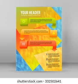 Design elements circle style background business presentation template. Vector illustration EPS 10 for technology info graphics, number banners, website page layout, report firm, ect.