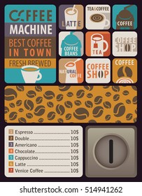 Design elements for coffee machines