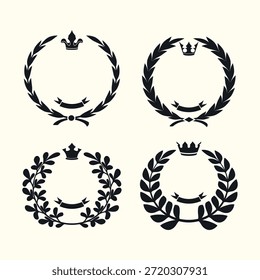 Elementos de diseño colección para hacer crestas