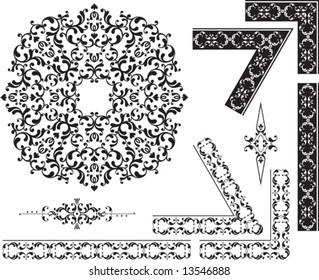 Design Elements Collection Series 005 (Borders, Corners in various shapes)