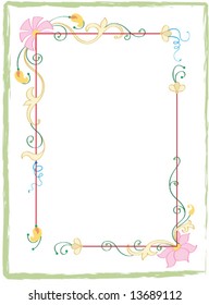 Design Elements Collection Series 017  (border & background for Photo frame, certificate etc.)