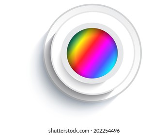 Design Elements Colorful Glossy Button.Vector