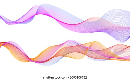 Design elements. Colourful wave of lines. abstract vertical wavy stripes on white background . Vector illustration