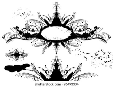 Design elements. Creative grunge background.