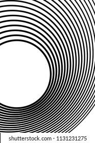 Design elements. Curved many streak. Abstract Circular logo element on white background isolated. Creative band art. Vector illustration EPS 10. digital for promotion new product