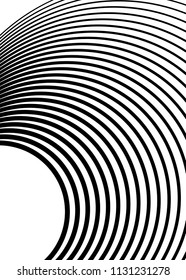 Design elements. Curved many streak. Abstract Circular logo element on white background isolated. Creative band art. Vector illustration EPS 10. digital for promotion new product