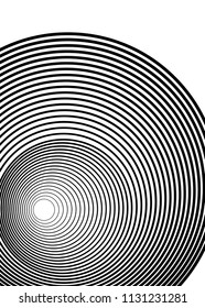 Design elements. Curved many streak. Abstract Circular logo element on white background isolated. Creative band art. Vector illustration EPS 10. digital for promotion new product