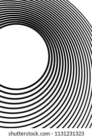 Design elements. Curved many streak. Abstract Circular logo element on white background isolated. Creative band art. Vector illustration EPS 10. digital for promotion new product