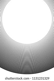 Design elements. Curved many streak. Abstract Circular logo element on white background isolated. Creative band art. Vector illustration EPS 10. digital for promotion new product