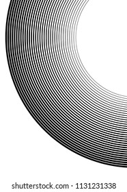 Design elements. Curved many streak. Abstract Circular logo element on white background isolated. Creative band art. Vector illustration EPS 10. digital for promotion new product