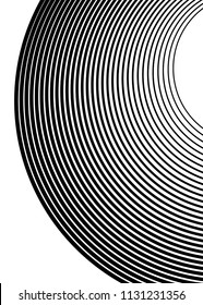 Design elements. Curved many streak. Abstract Circular logo element on white background isolated. Creative band art. Vector illustration EPS 10. digital for promotion new product