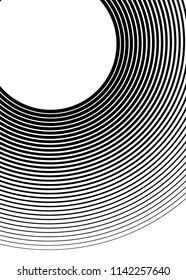 Design elements. Curved many streak. Abstract Circular logo element on white background isolated. Creative band art. Vector illustration EPS 10. digital for promotion new product