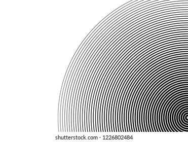 Design elements. Curved many streak. Abstract Circular logo element on white background isolated. Creative band art. Vector illustration EPS 10. digital for promotion new product