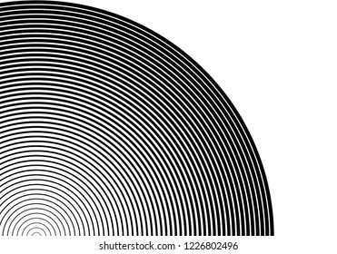 Design elements. Curved many streak. Abstract Circular logo element on white background isolated. Creative band art. Vector illustration EPS 10. digital for promotion new product