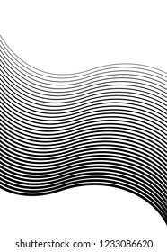 Design elements. Curved many streak. Abstract Circular logo element on white background isolated. Creative band art. Vector illustration EPS 10. digital for promotion new product