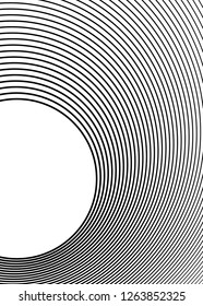 Design elements. Curved many streak. Abstract Circular logo element on white background isolated. Creative band art. Vector illustration EPS 10. digital for promotion new product - Vector