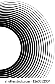 Design elements. Curved many streak. Abstract Circular logo element on white background isolated. Creative band art. Vector illustration EPS 10. digital for promotion new product - Vector
