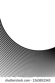Design elements. Curved many streak. Abstract Circular logo element on white background isolated. Creative band art. Vector illustration EPS 10. digital for promotion new product - Vector
