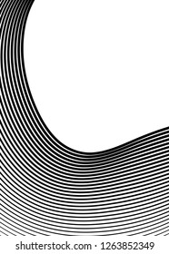 Design elements. Curved many streak. Abstract Circular logo element on white background isolated. Creative band art. Vector illustration EPS 10. digital for promotion new product - Vector
