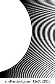 Design elements. Curved many streak. Abstract Circular logo element on white background isolated. Creative band art. Vector illustration EPS 10. digital for promotion new product - Vector