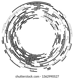 Design elements. Curved many streak. Abstract Circular Wireframe mesh logo element on white background isolated. Creative band art. Vector illustration EPS 10. digital for promotion new product 