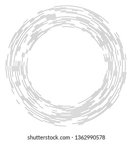 Design elements. Curved many streak. Abstract Circular Wireframe mesh logo element on white background isolated. Creative band art. Vector illustration EPS 10. digital for promotion new product 