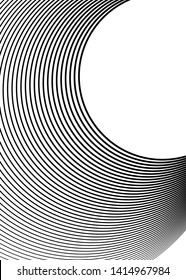 Design elements. Curved many streak. Abstract Circular logo element on white background isolated. Creative band art. Vector illustration EPS 10. digital for promotion new product