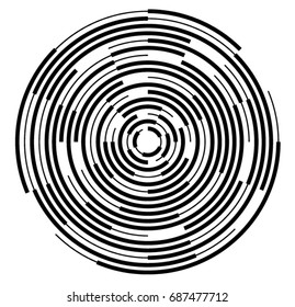 Design elements. Curved many streak. Abstract Circular Wireframe mesh logo element on white background isolated. Creative band art. Vector illustration EPS 10. digital for promotion new product