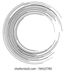 
Design elements. Curved many streak. Abstract Circular logo element on white background isolated. Creative band art. Vector illustration EPS 10. digital for promotion new product