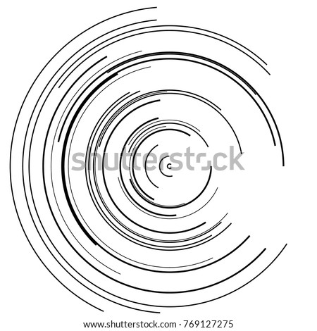 
Design elements. Curved many streak. Abstract Circular logo element on white background isolated. Creative band art. Vector illustration EPS 10. digital for promotion new product