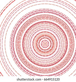 Design elements. Curved red many streak. Abstract Circular Wireframe mesh logo element on white background isolated. Creative band art. Vector illustration EPS 10. digital for promotion new product