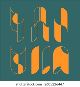 The design elements of the emblem in the Art Deco style