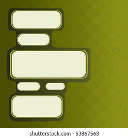 Design elements: empty banners for the text. Vector illustratuion