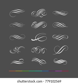 Design elements - flourishes accents typographic devices