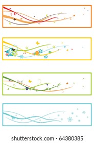 design elements of four seasons of the year