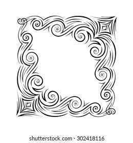 design elements. frame. vector Illustration