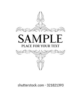 design elements. frame. vector Illustration