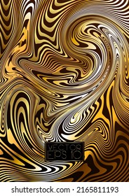 Design elements in gold and black color vector monogram in trendy modern style and monoline with space for text, packaging template. Art deco, paint, invitation background.